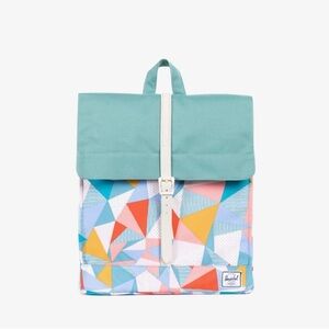 Herschel Geometric Multicolor city Backpack flap